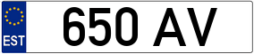 Trailer License Plate